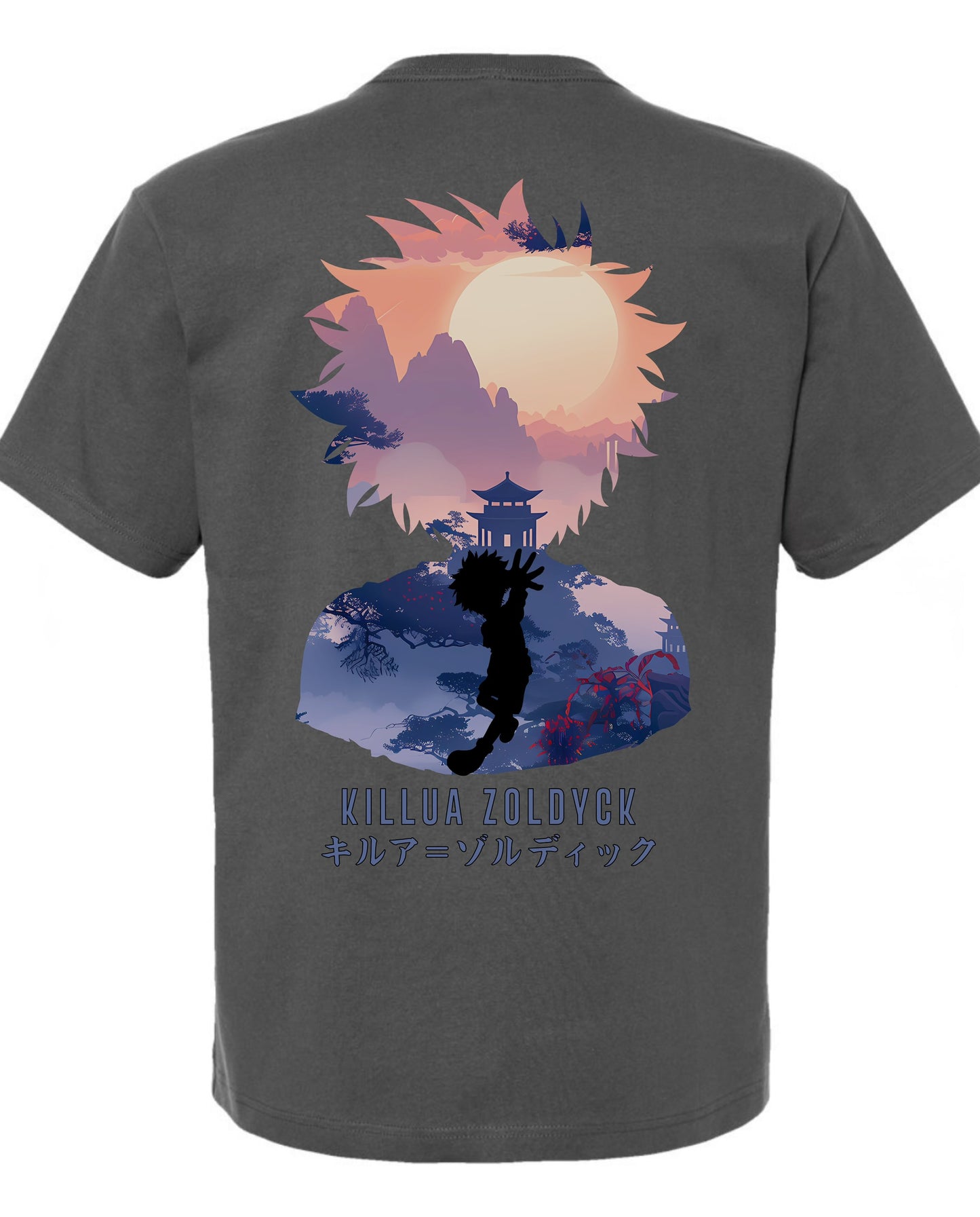 Killua 2 in 1 T-Shirt - Dark Grey
