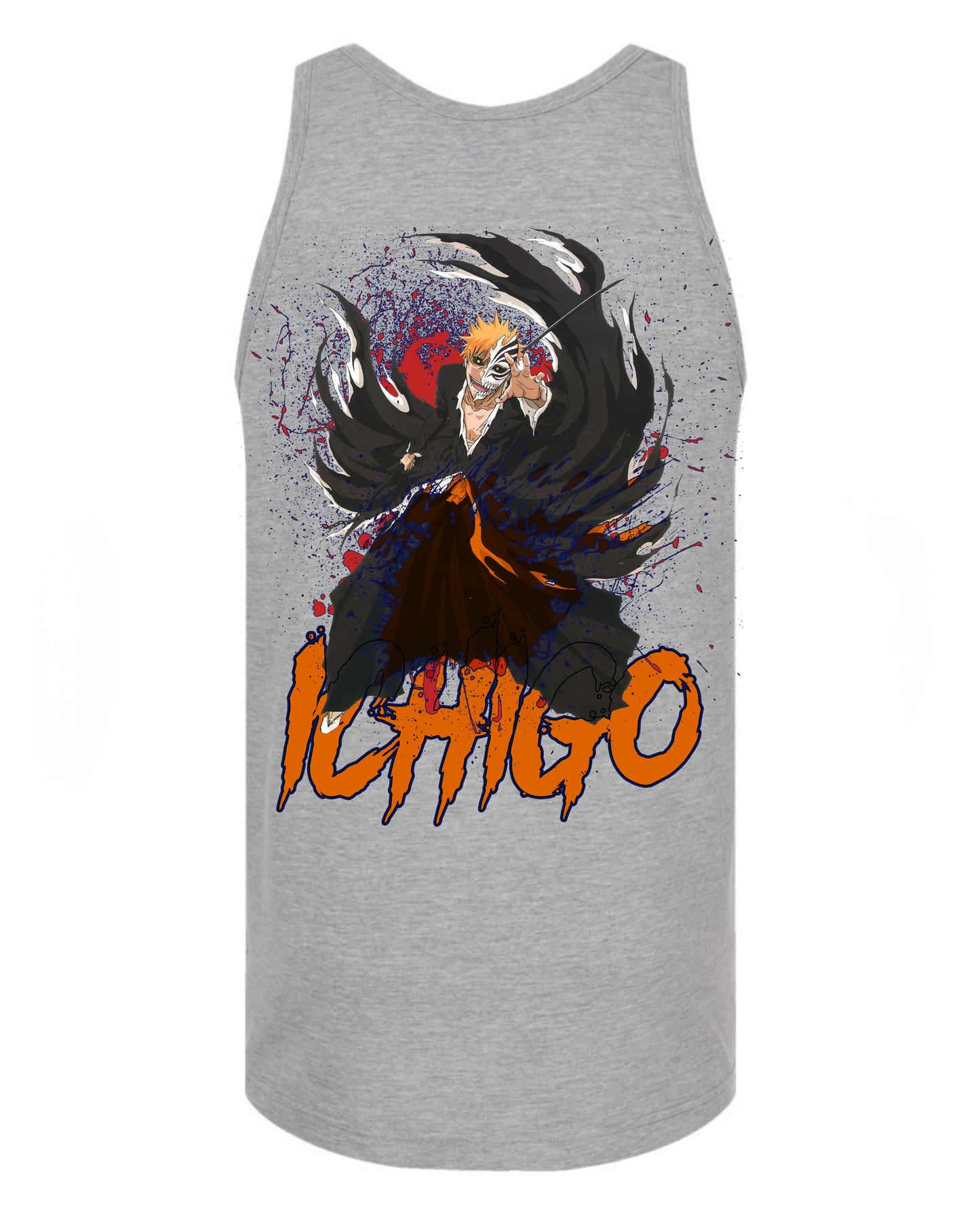 Ichigo Kurosaki Tank Top - Grey