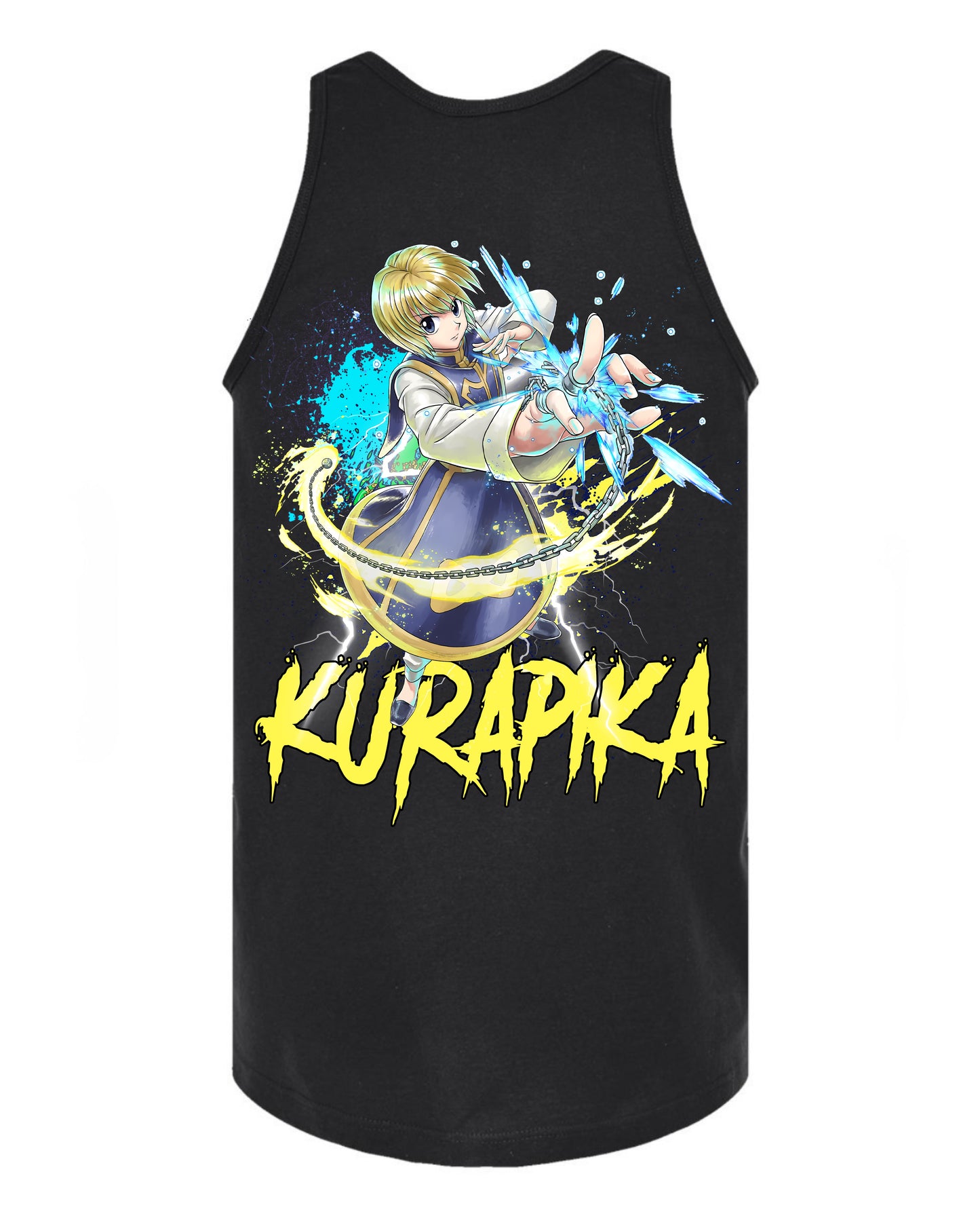 Kurapika splash Tank Top - Black