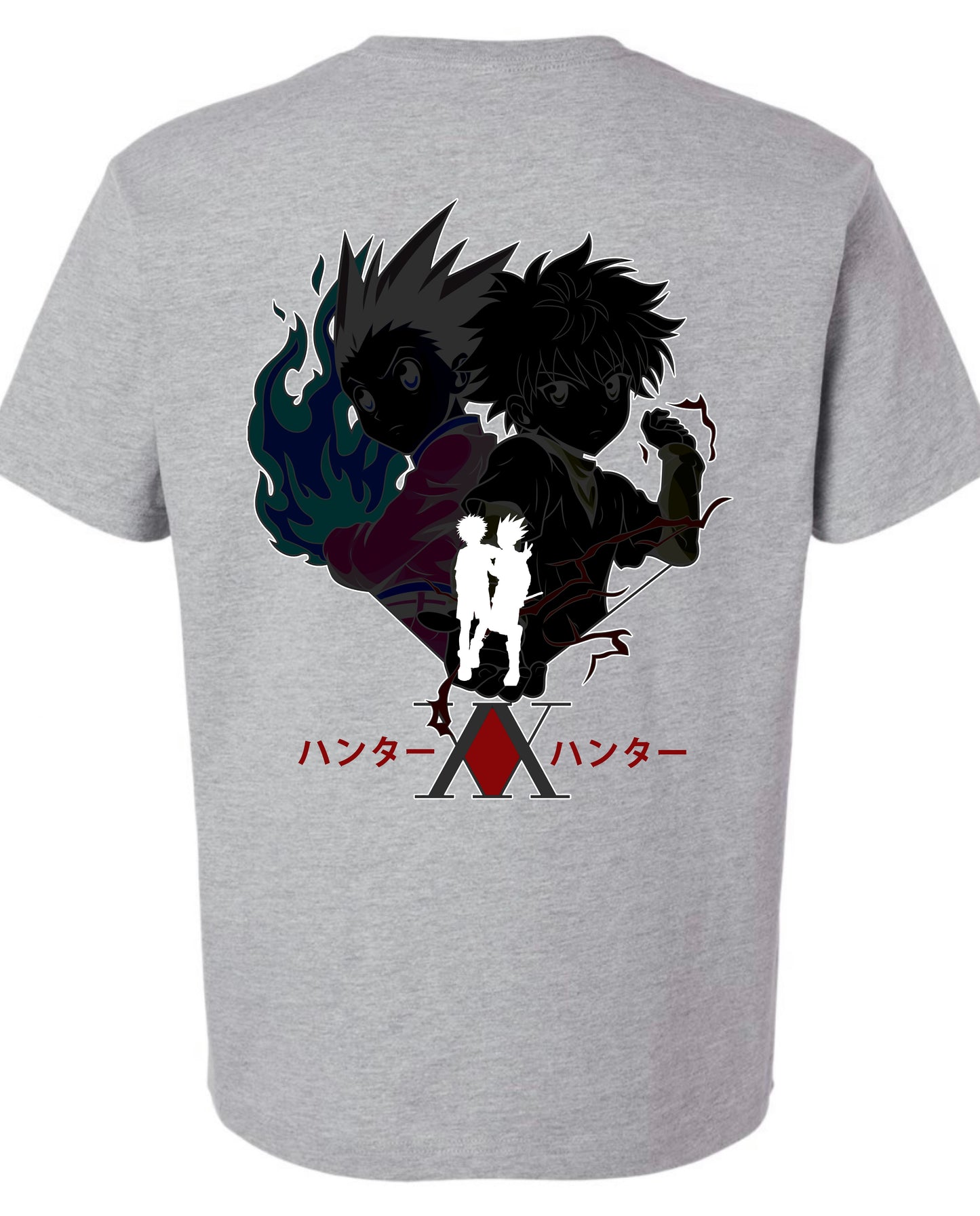 Hunter X Hunter Inverted T-Shirt - Grey