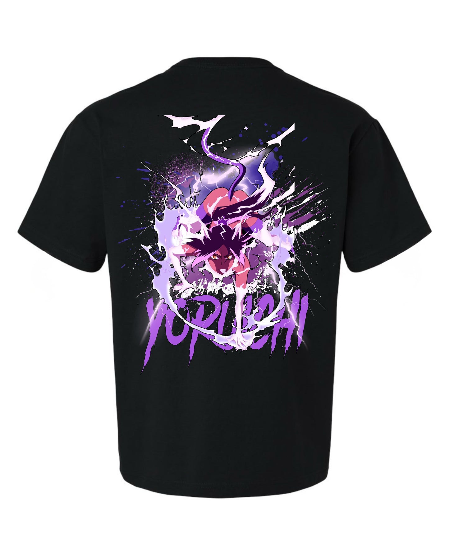Yourichi Purple Pose T-Shirt - Black