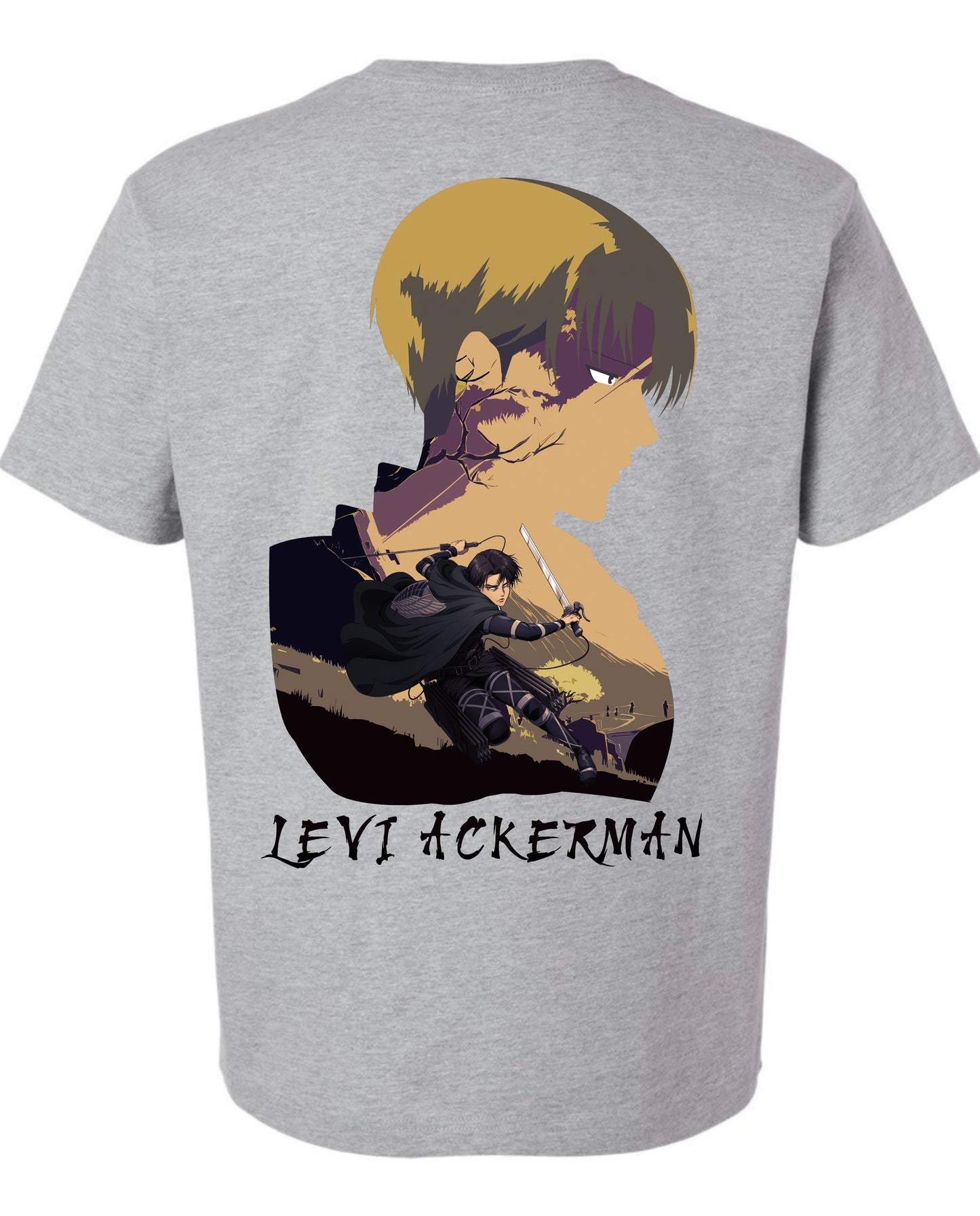Captain Levi 2 in 1 T-Shirt - Grey