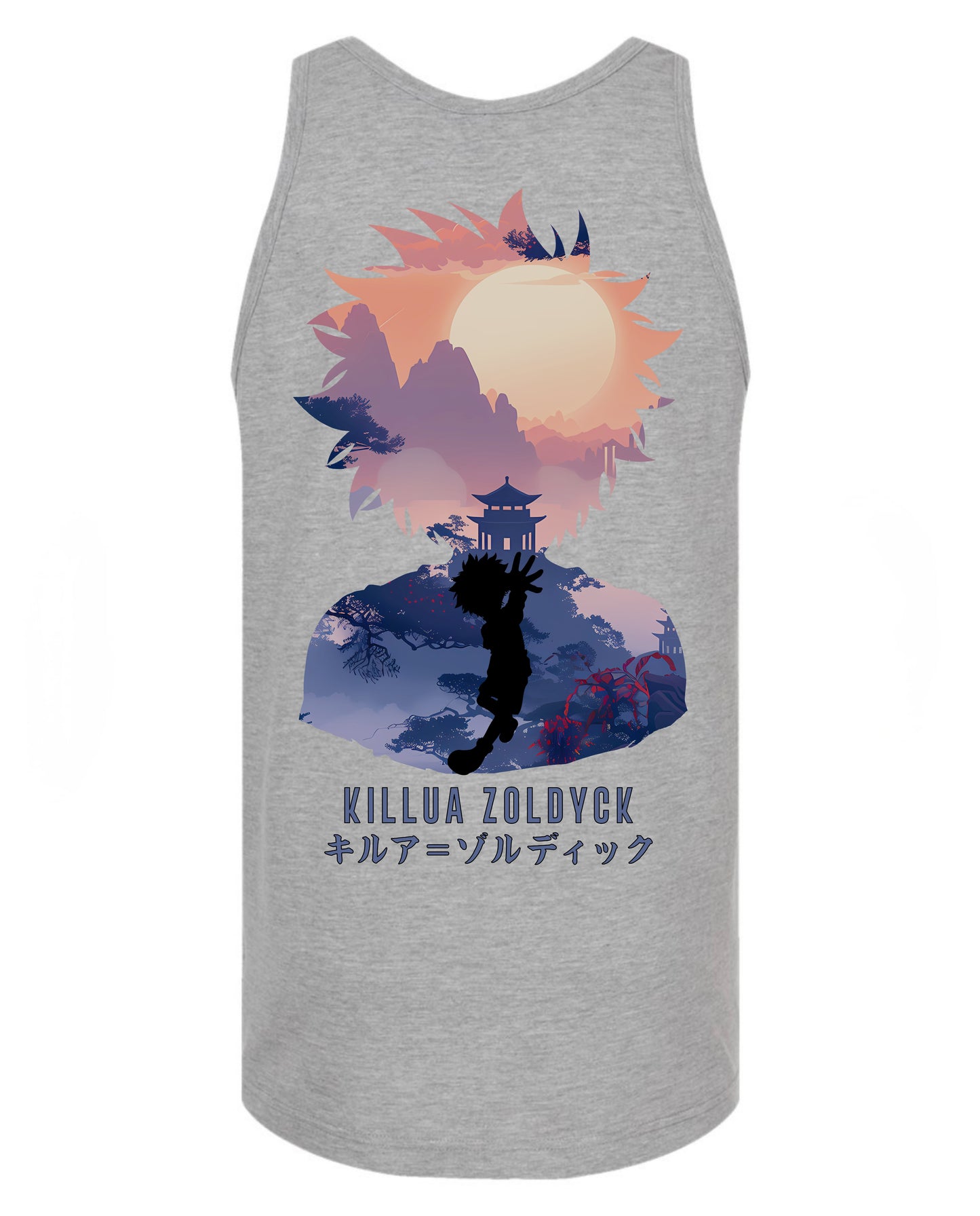 Killua 2 in 1 Tank Top - Grey