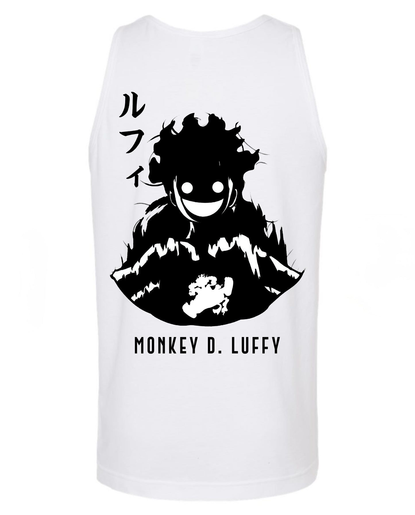 Luffy Sun god Nika inverted Tank Top - White