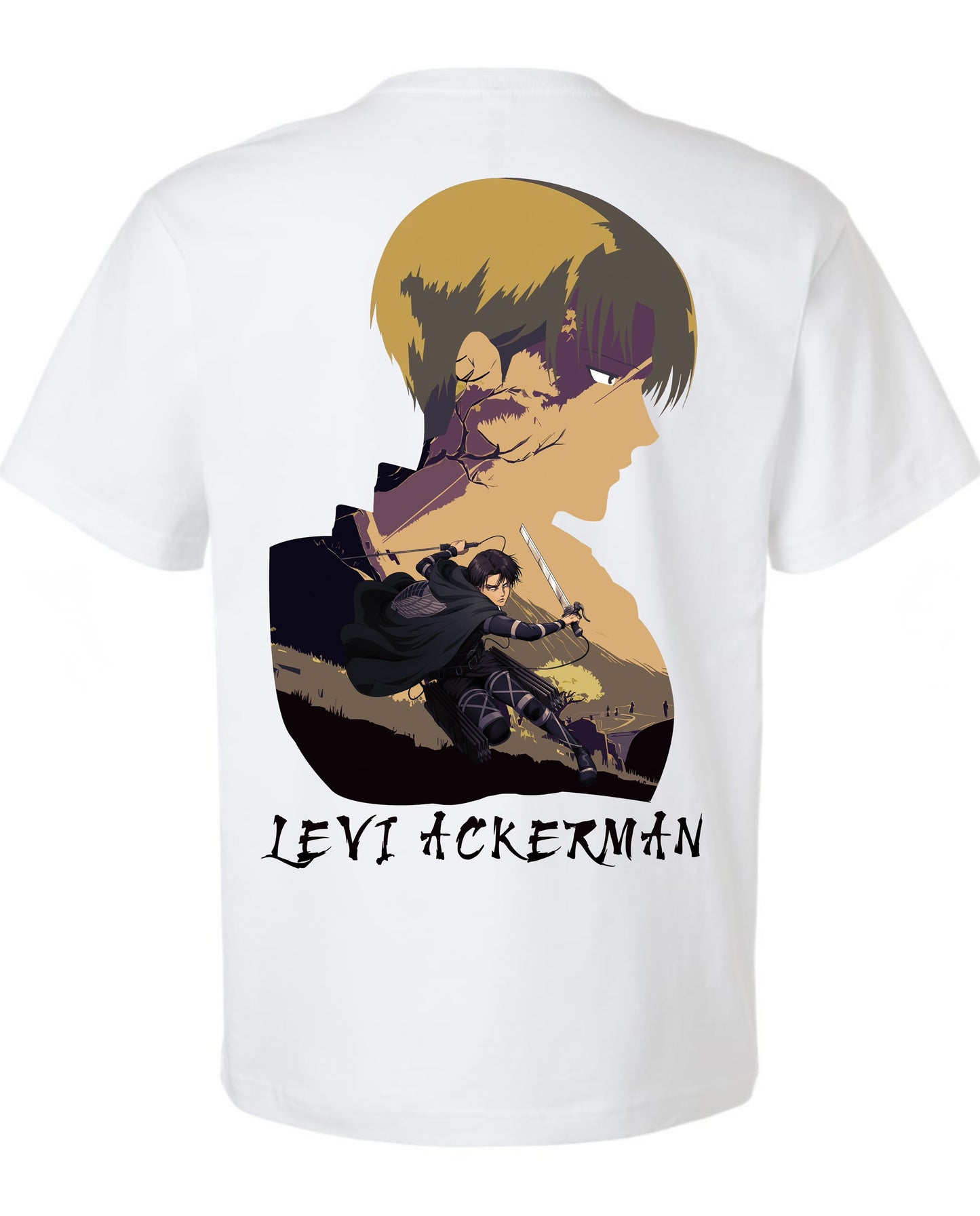 Captain Levi 2 in 1 T-Shirt - White
