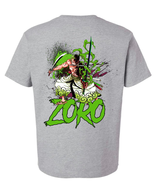 Zoro 3 sword style T-Shirt - Grey