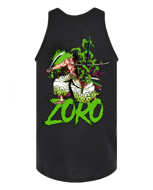 Zoro 3 sword style Tank Top - Black