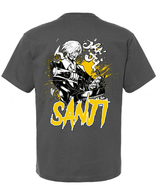 Sanji cooking T-Shirt - Dark Grey