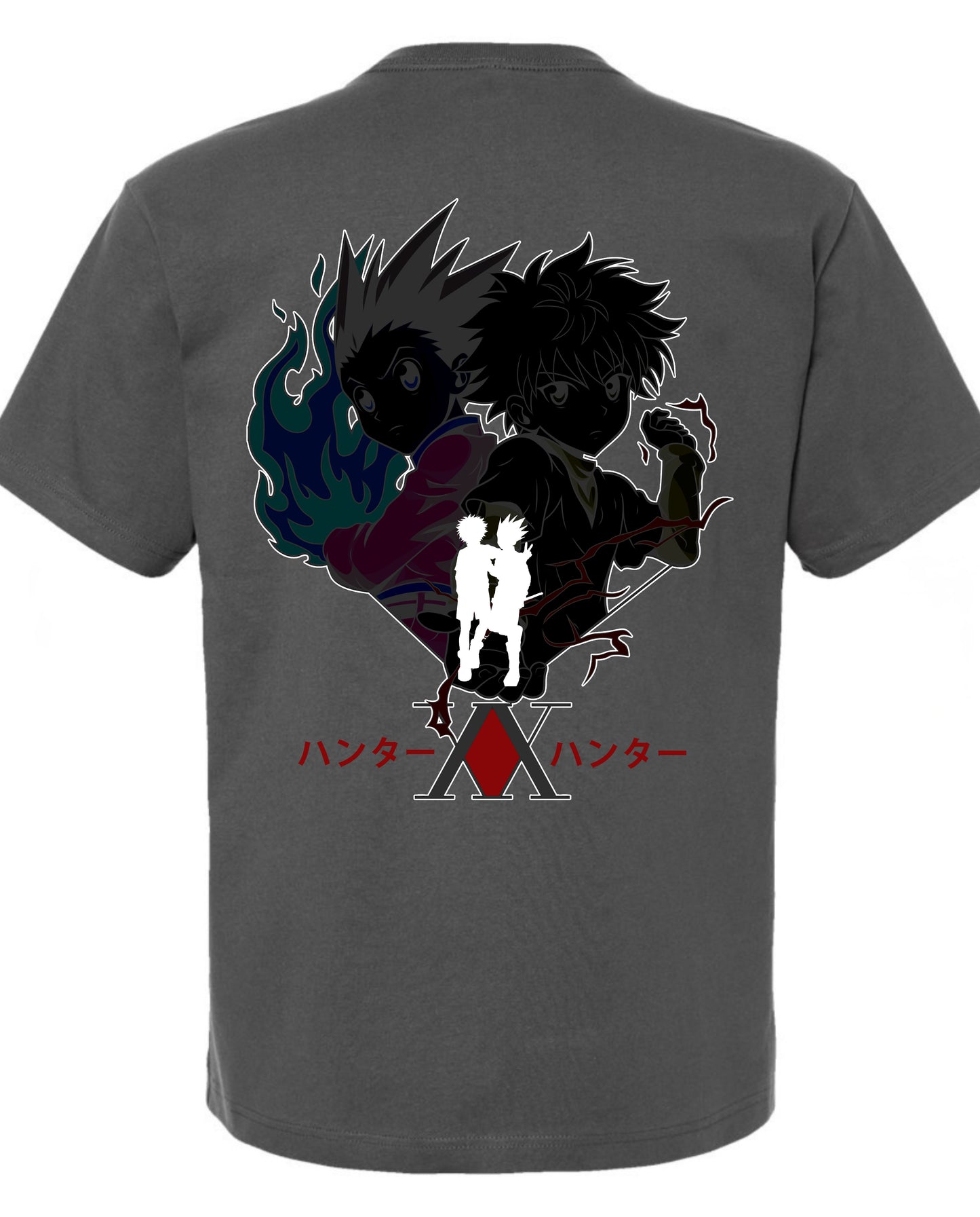 Hunter X Hunter Inverted T-Shirt - Dark Grey