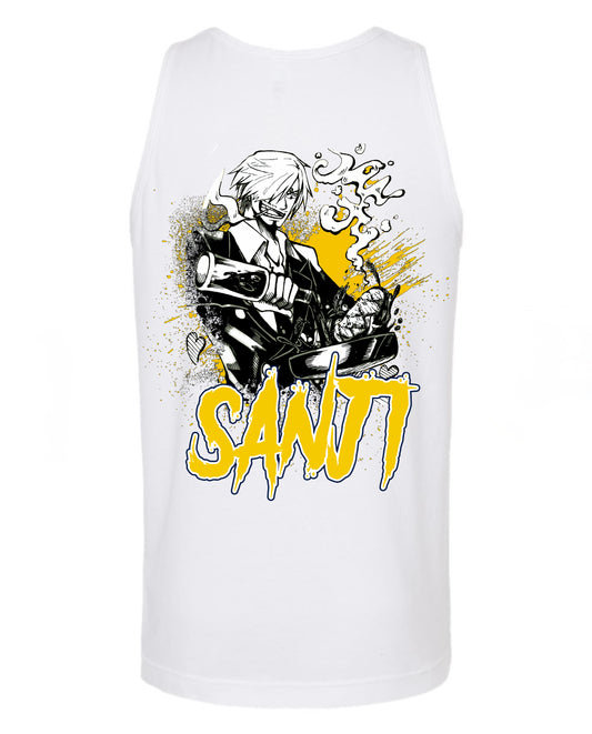 Sanji cooking Tank Top - White