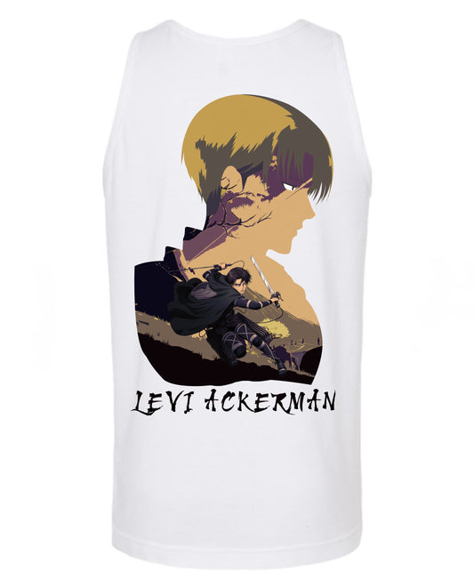 Captain Levi 2 in 1 Tank Top - White