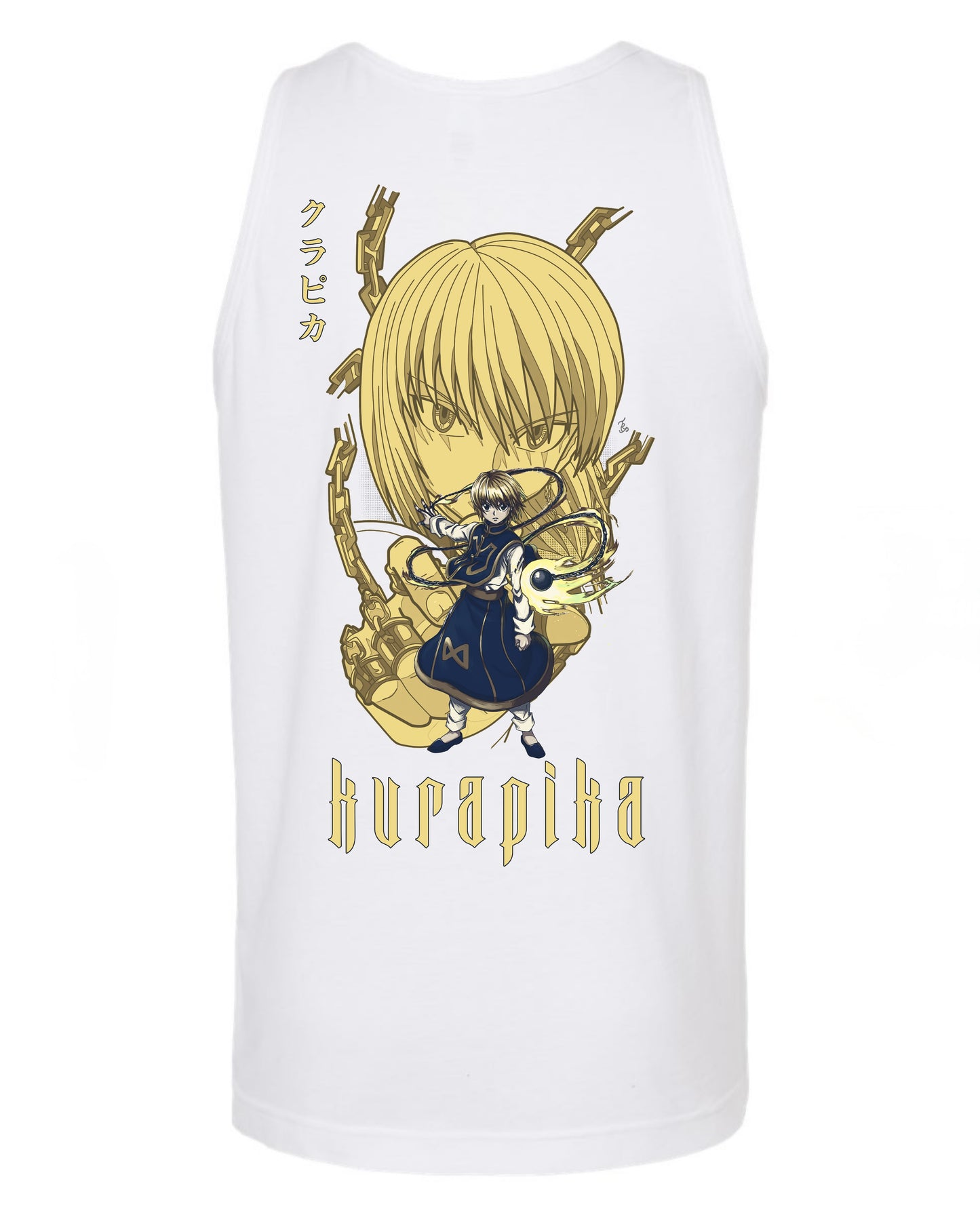Kurapika the chain user Tank Top - White