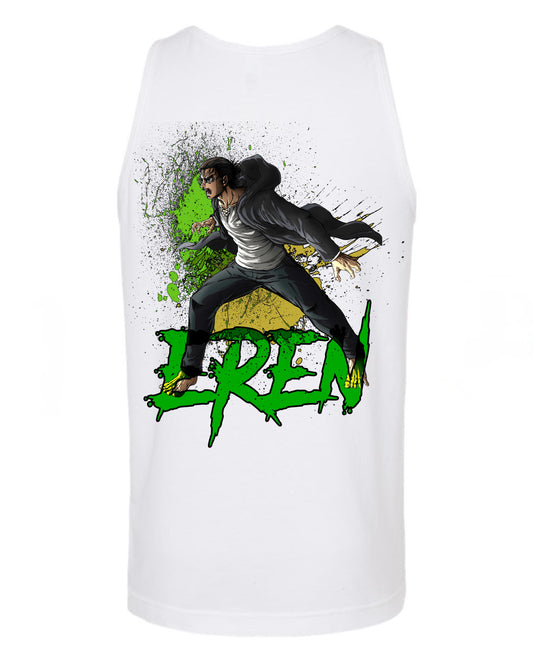 Eren Yeager Tank Top - White