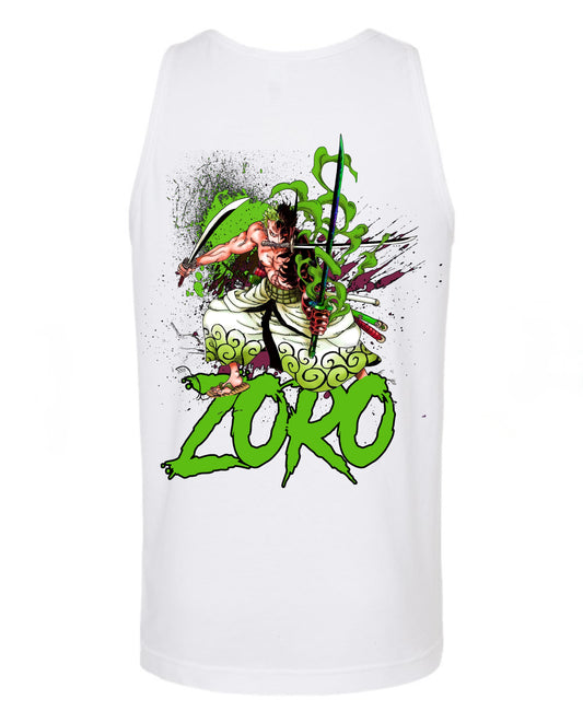 Zoro 3 sword style Tank Top - White
