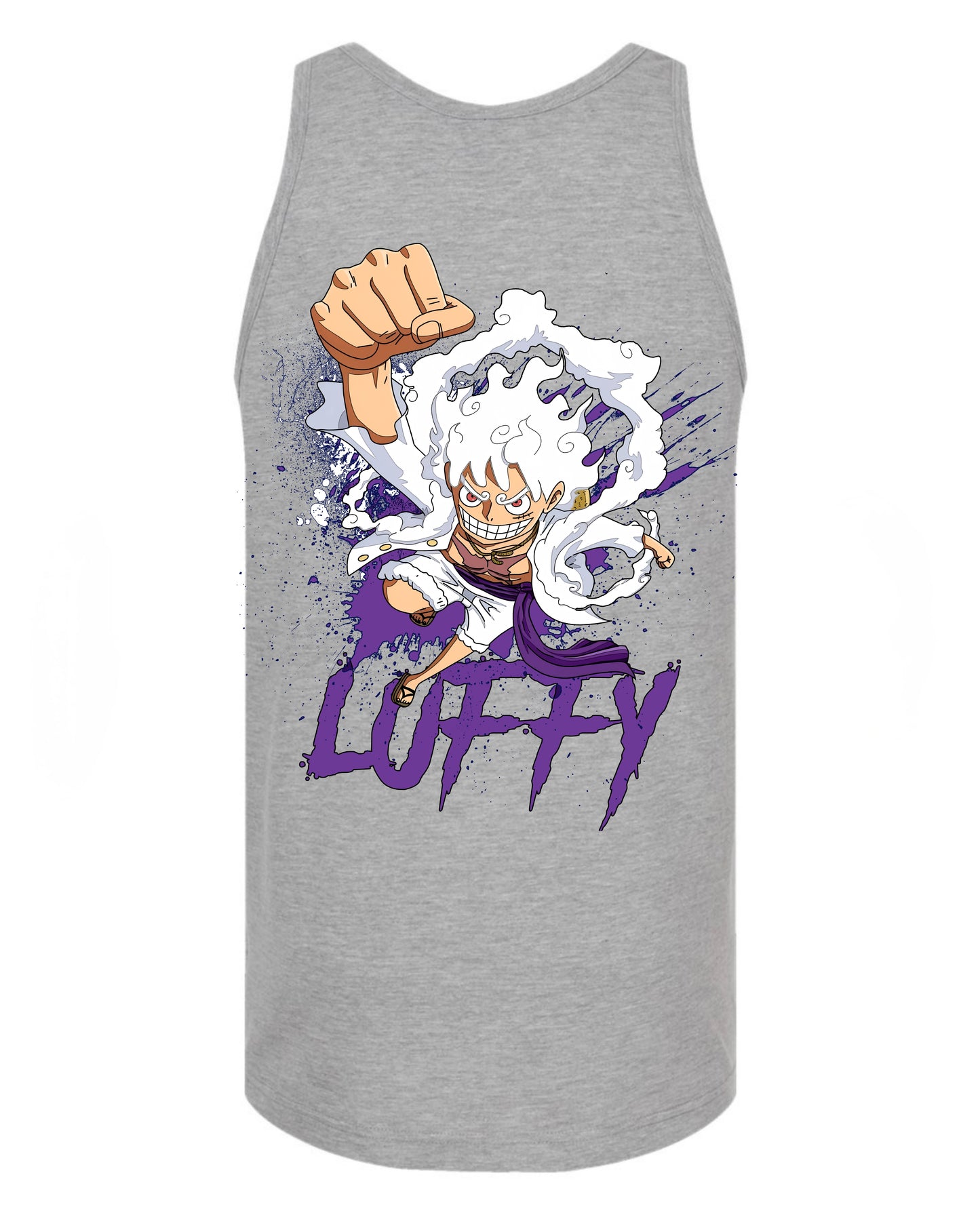 Gear 5 Luffy Tank Top - Grey