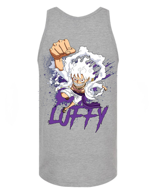 Gear 5 Luffy Tank Top - Grey