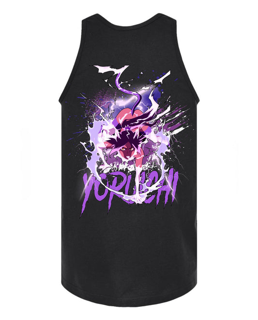 Yourichi Purple Pose Tank Top - Black