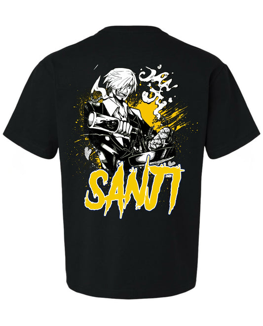 Sanji cooking T-Shirt - Black