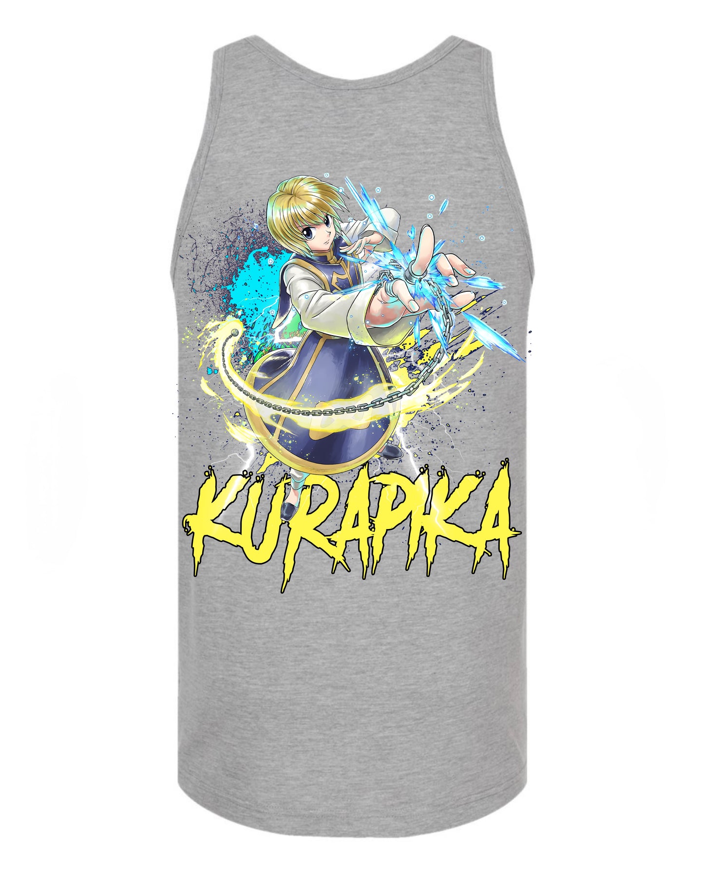 Kurapika splash Tank Top - Grey