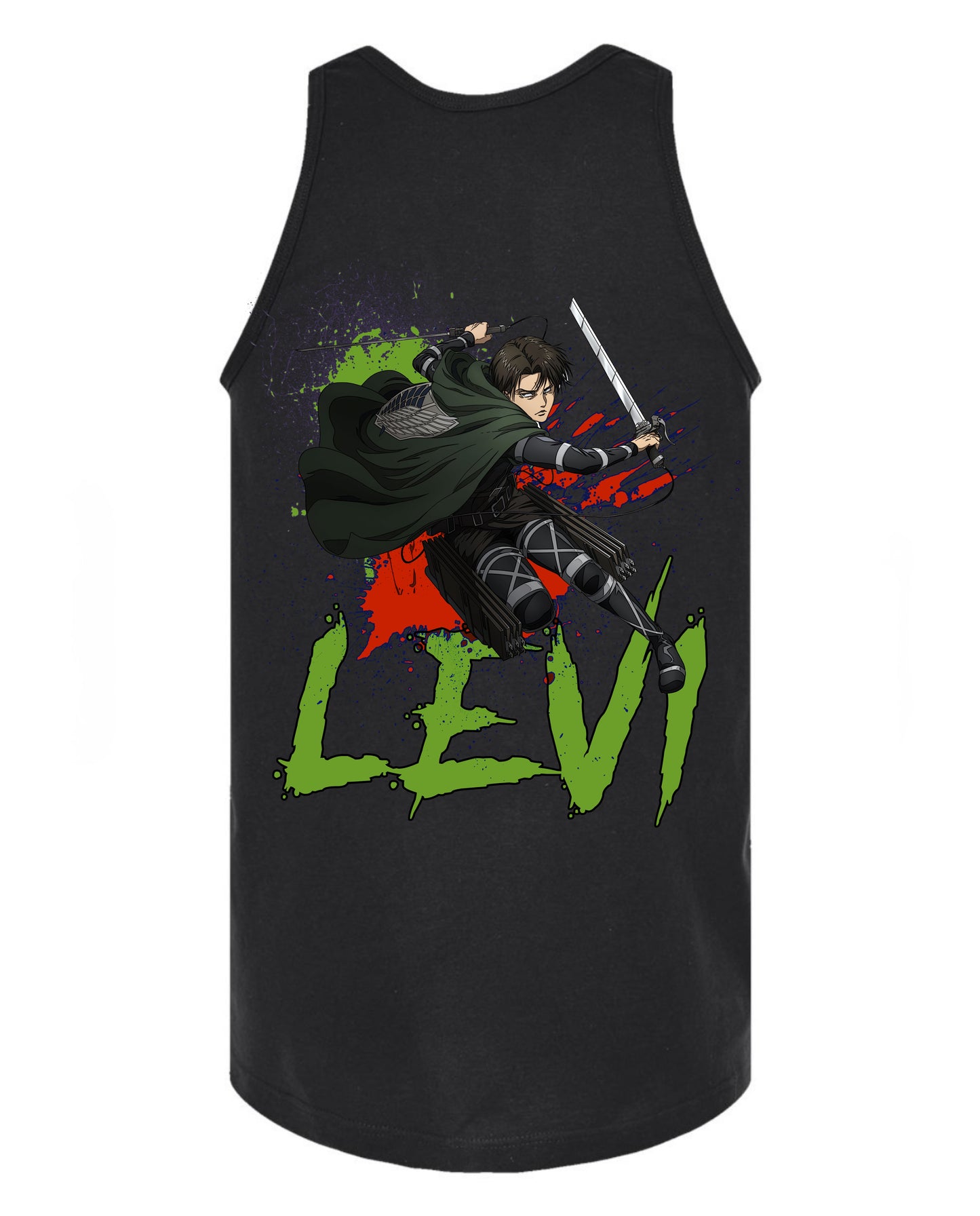 Captain Levi Tank Top - Black
