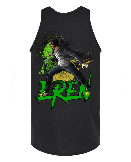 Eren Yeager Tank Top - Black